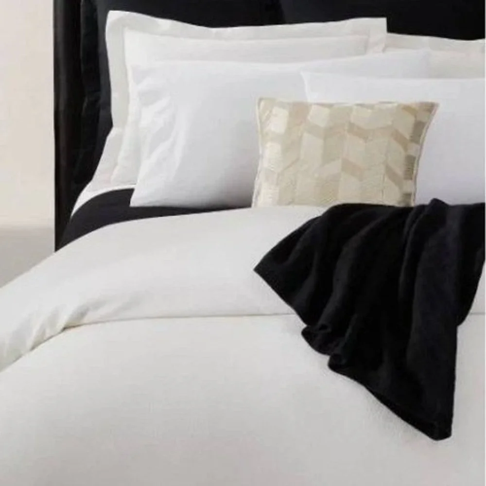 Ralph Lauren Hayden Park Row King Duvet Cover Cream Geometric Neutral Luxury NEW
